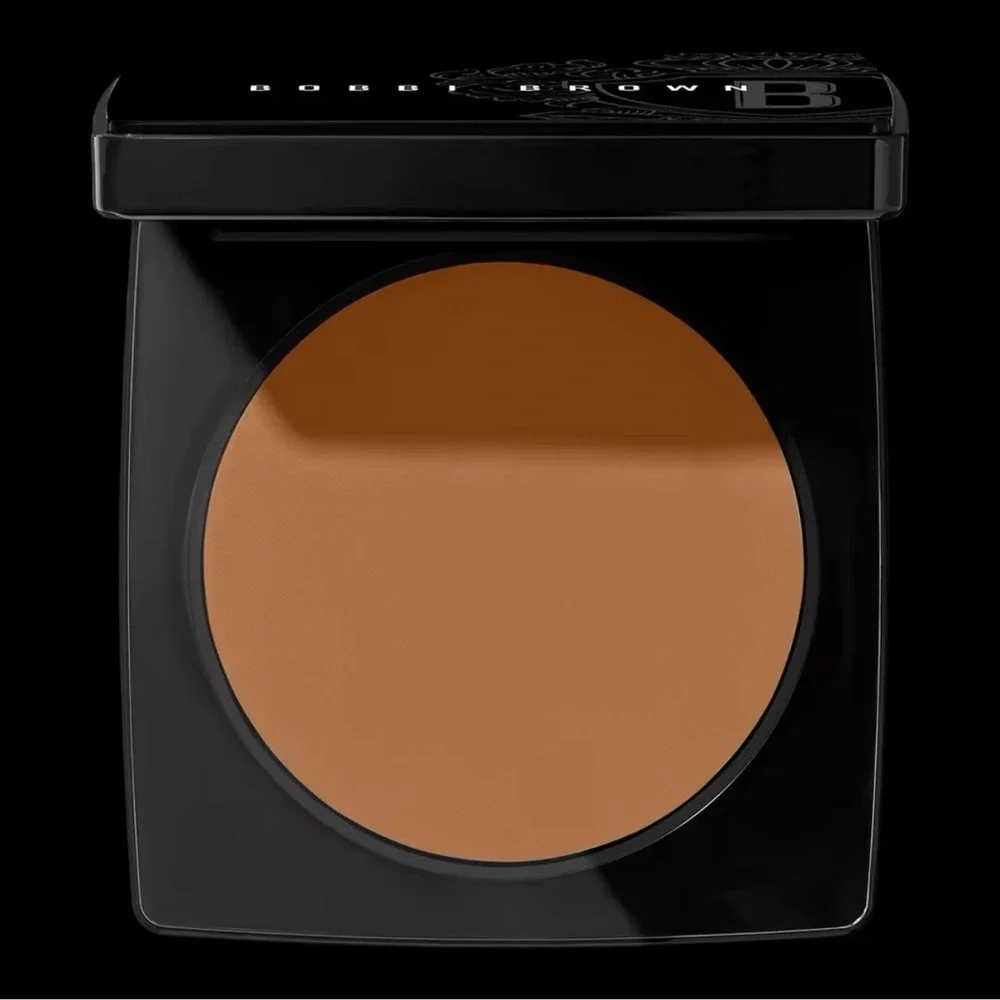 NIB BOBBI BROWN Sheer Finish Pressed Powder Compact GOLDEN BROWN Full Size $55